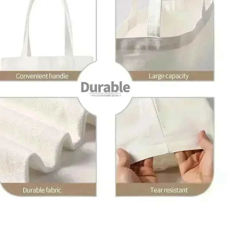 Premium Kawaii Tote Bag - Cartoon Canvas Shopper