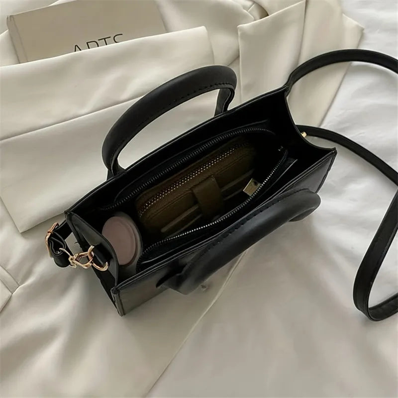 Elegant Mini Crossbody Bag - Chic Top Handle Purse