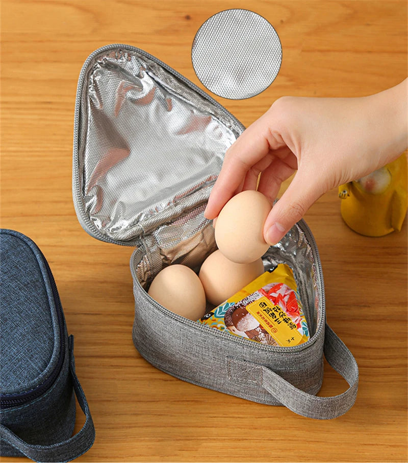 Mini Insulated Lunch Bag - Portable Thermal Cooler Tote for Bento Boxes, Rice Balls, Snacks & Student Lunches - Tulique