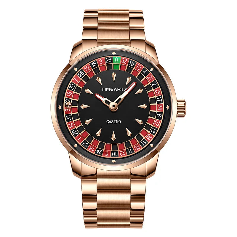 Luxury Poker Game Wristwatch - European Roulette Dial