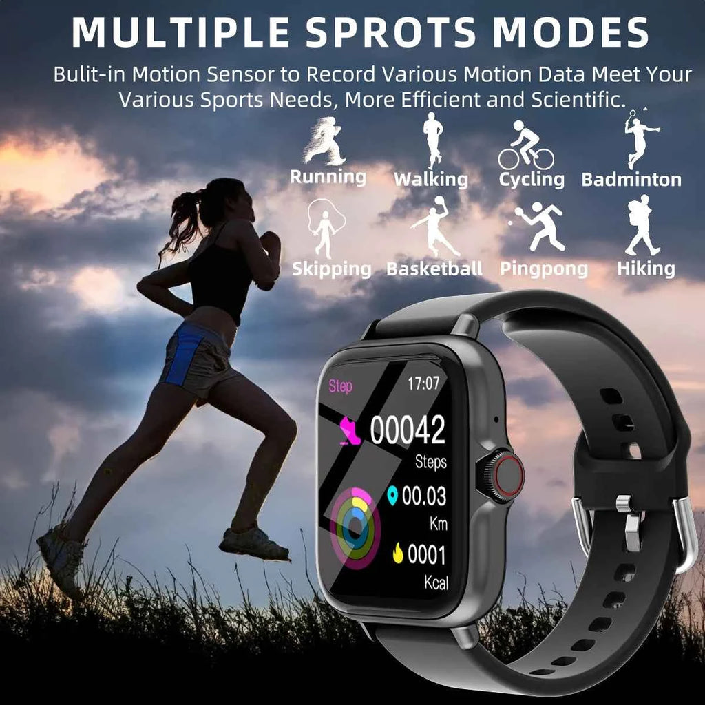 Waterproof Smart Watch - 1.83'' Display with Bluetooth Calls