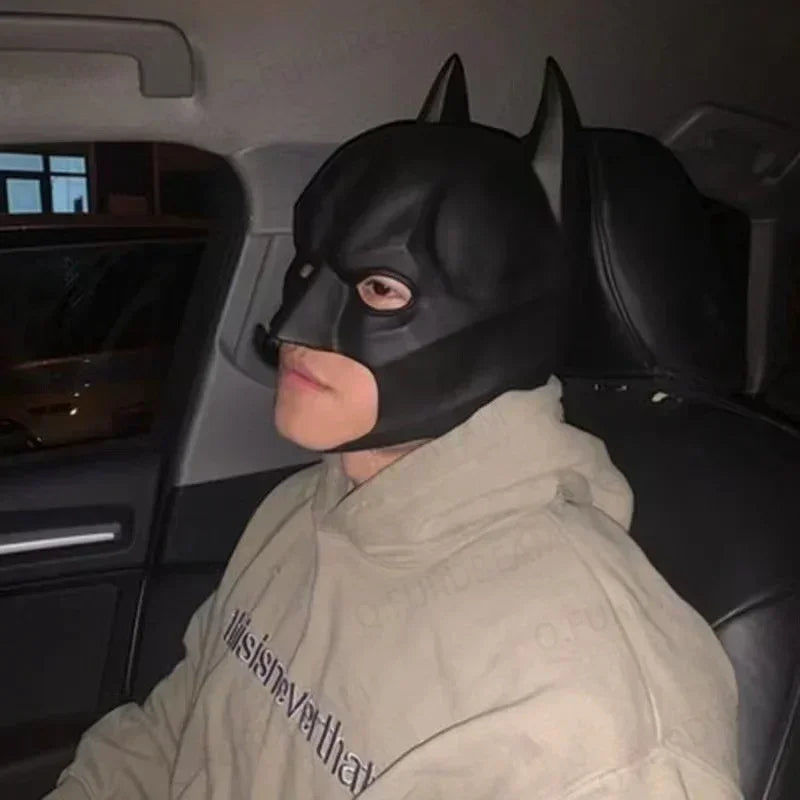 Premium Dark Knight Bat Mask - Superhero Cosplay Prop