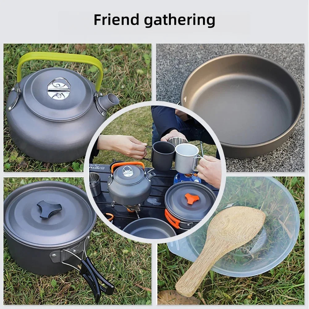 Premium Portable Camping Cookware Set - Durable Outdoor Gear