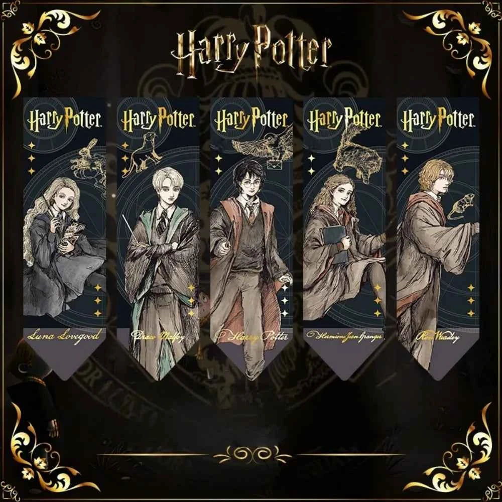 Harry Potter Reading Bookmark - Kawaii Hermione & Ron Book Accessory