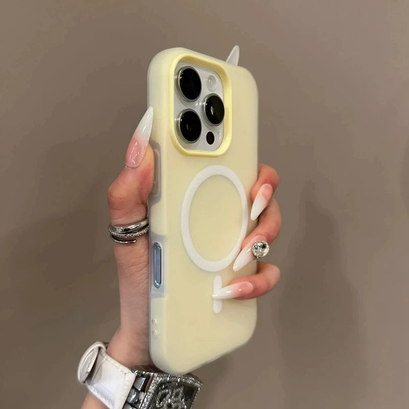 Luxury Candy Color Magnetic Phone Case - Wireless Bumper Cover