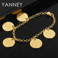 Elegant Rose Charm Bracelet - 925 Sterling Silver 18K Gold