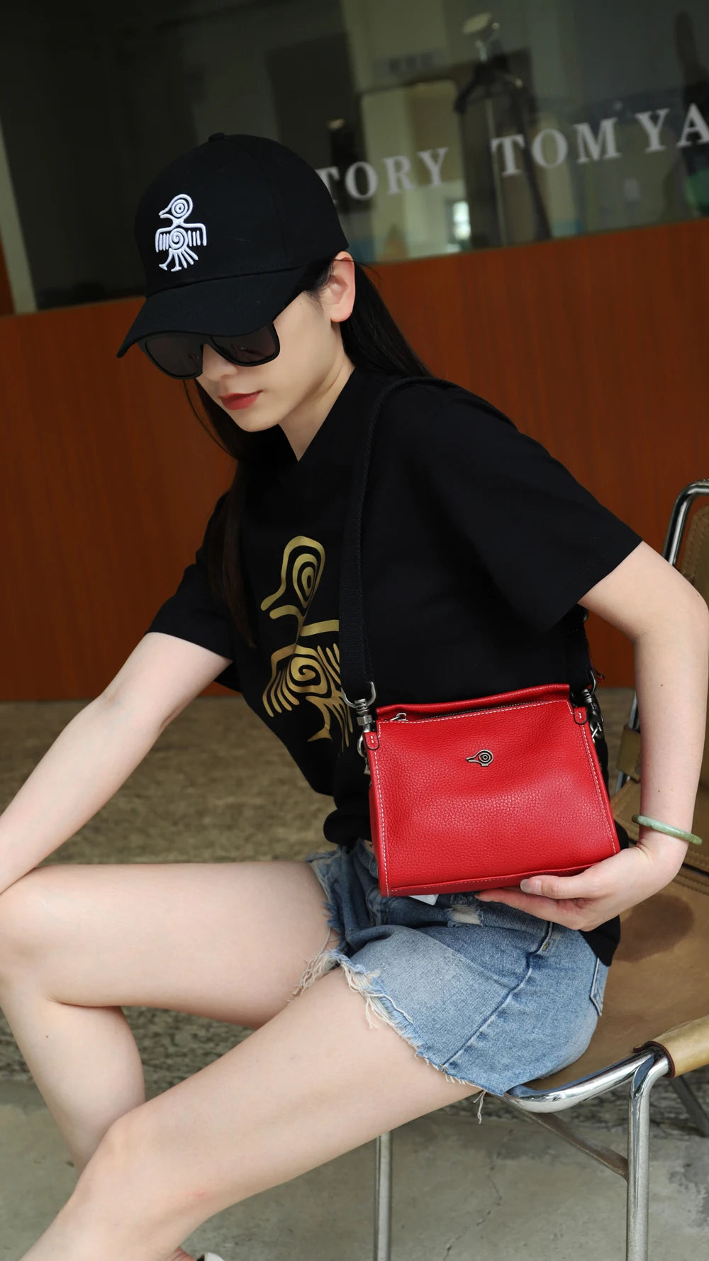 Premium Leather Crossbody Bag - Soft Shoulder Handbag