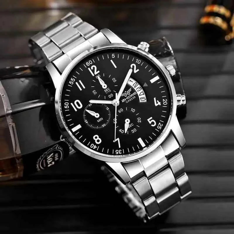 Luxury Men's Business Quartz Watch - Calendar Timepiece