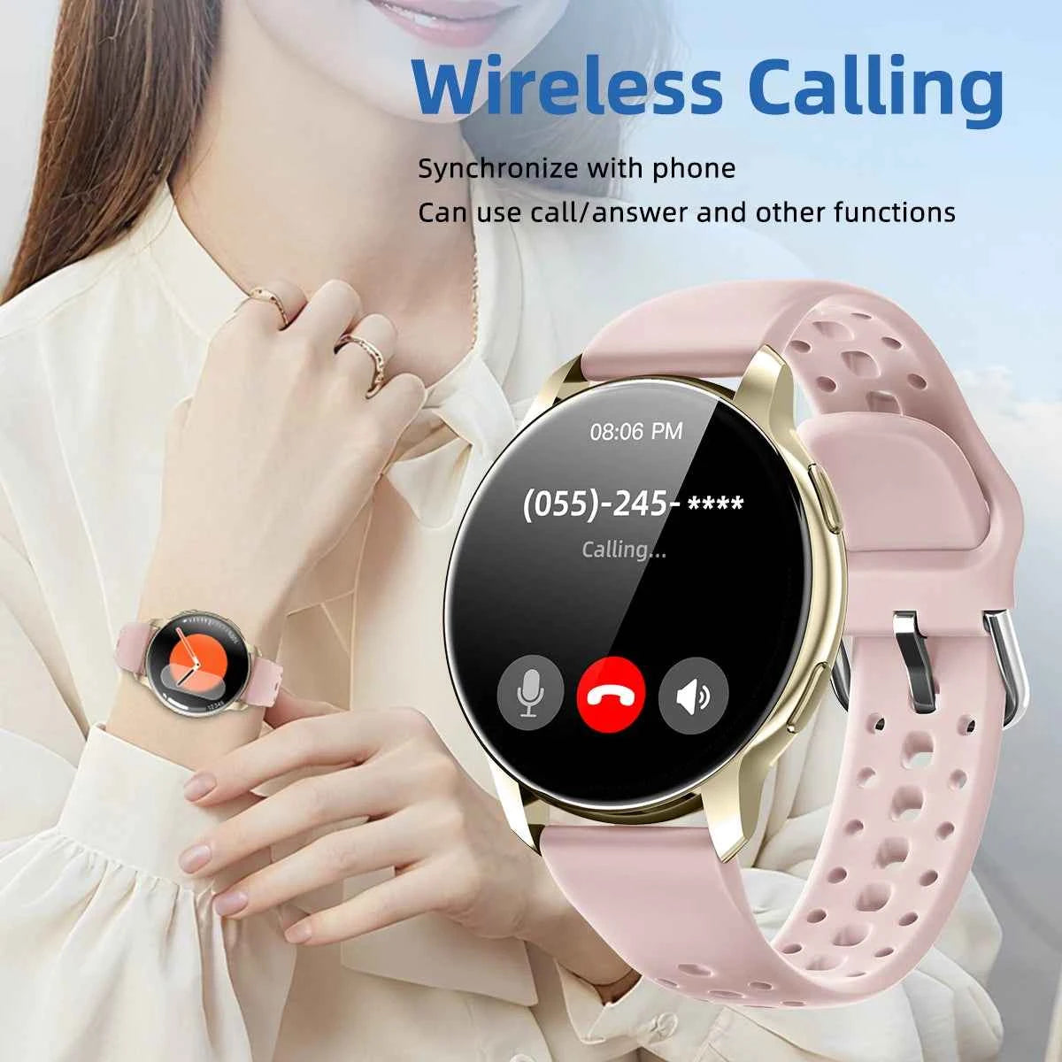 Premium Smart Watch - 1.46 HD Display Bluetooth Call & Fitness Tracker