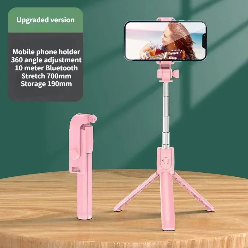 Professional Selfie Stick Tripod with Fill Light & Wireless Remote