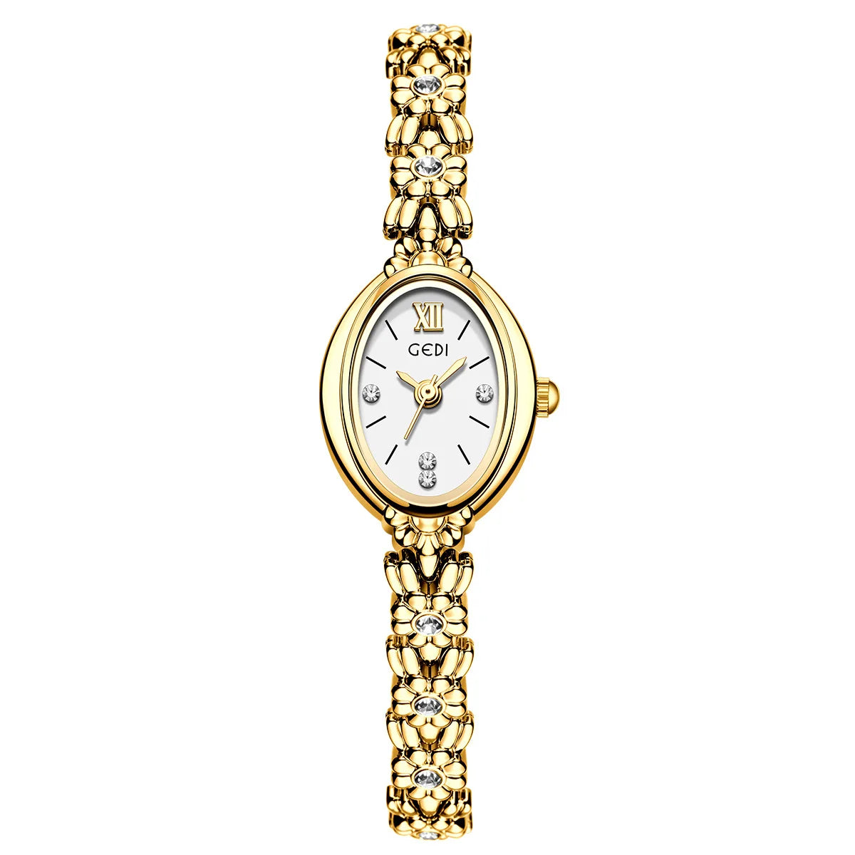 Elegant Retro Diamond Women's Watch - Exquisite Bracelet Design