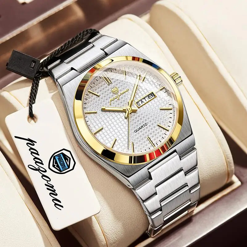 Luxury Men's Quartz Watch - Waterproof Chronograph Timepiece
