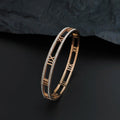 Luxury Crystal Roman Numeral Bracelet - Unisex Stainless Steel