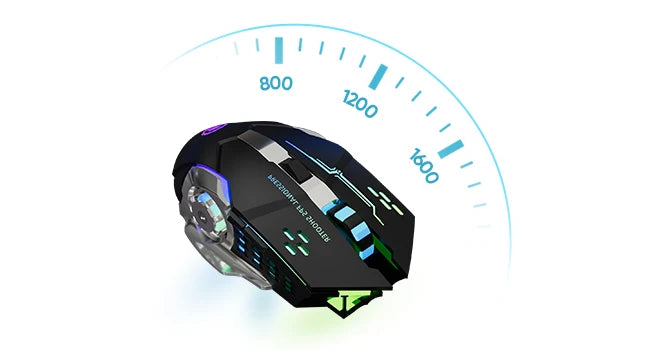 Premium Rechargeable Wireless Mouse - Bluetooth & 2.4GHz Silent RGB