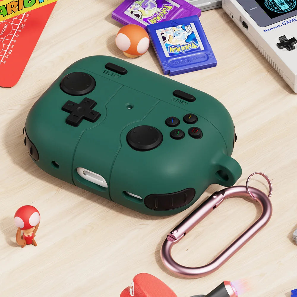 Premium 3D Gaming AirPods Case - Silicone with Keychain
