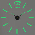 Elegant Modern Large Wall Clock - 3D DIY Quartz Design