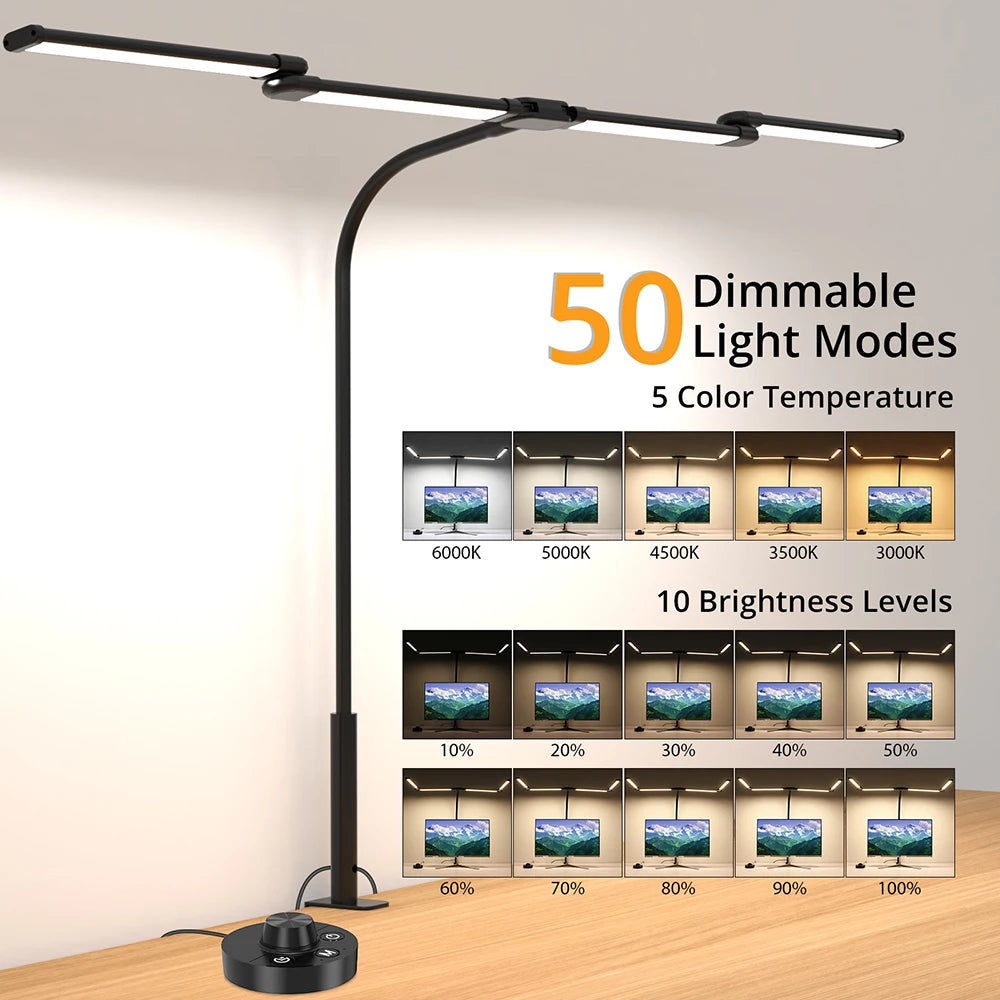 Professional Architect Desk Lamp - 24W Ultra Bright Auto Dimming