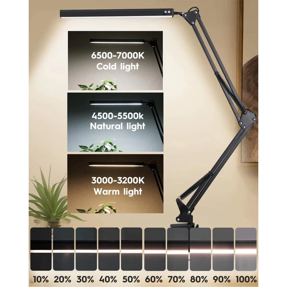 Premium LED Desk Lamp - Adjustable Angle & Eye-Caring