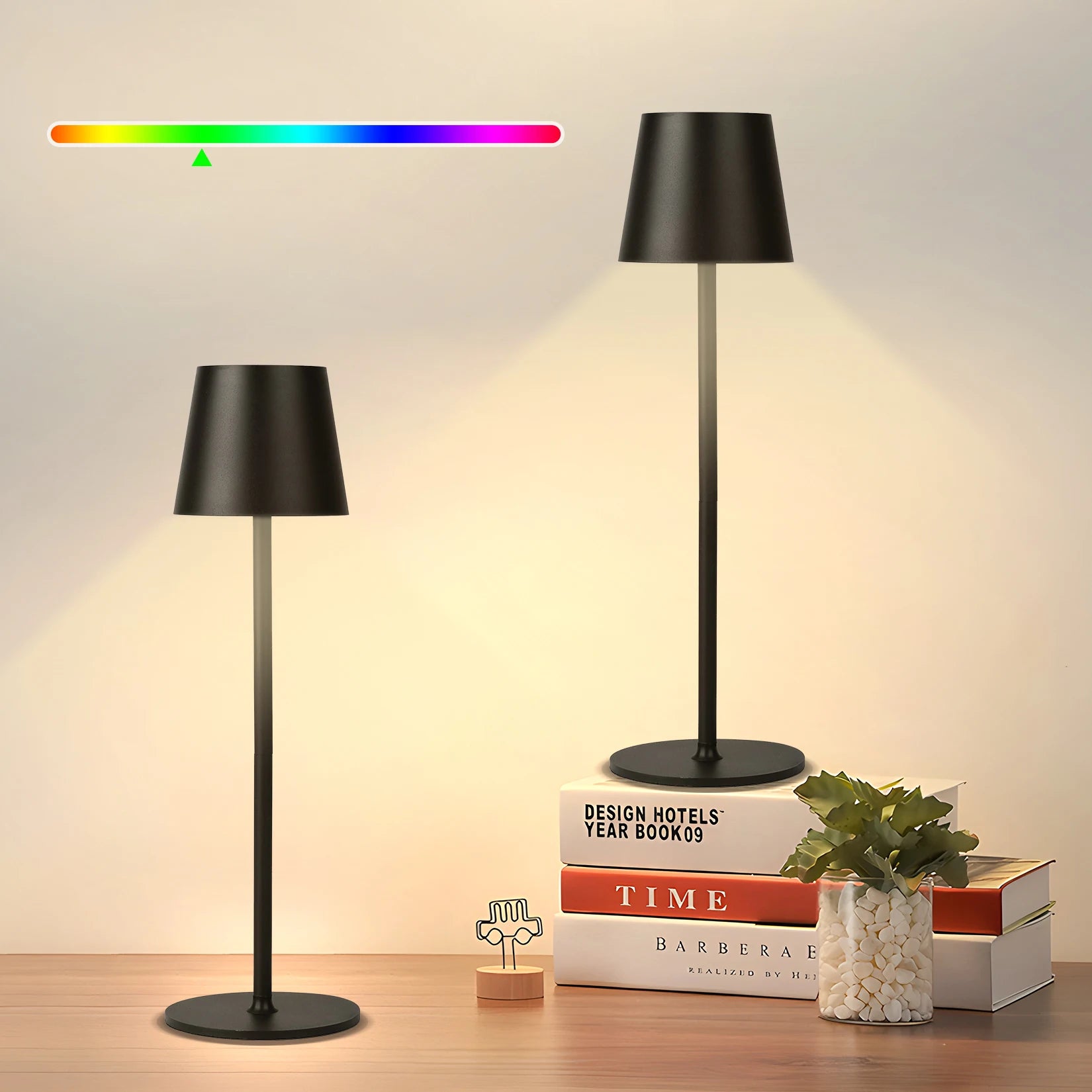 Premium USB Rechargeable Desk Lamp - 3-Color Dimmable Touch