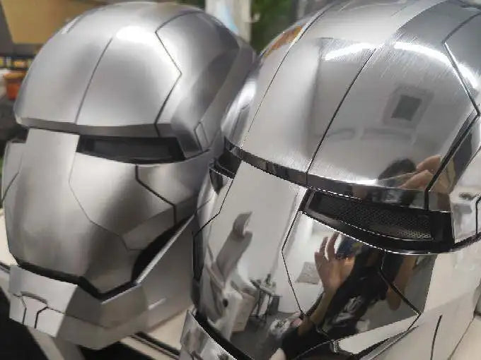 Premium Iron Man Helmet - 1:1 Wearable Voice Control LED Mask
