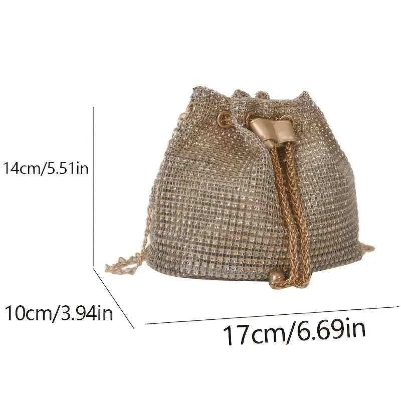 Elegant Rhinestone Crossbody Bag - Sparkle & Shine
