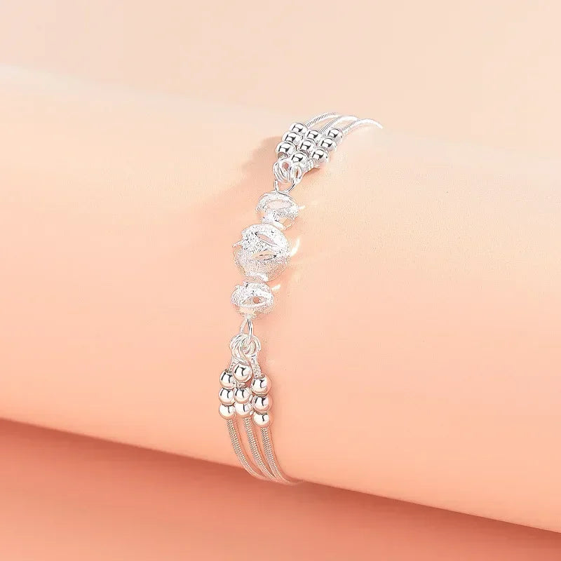 Original Sterling Silver Bracelet - Adjustable Lucky Beads