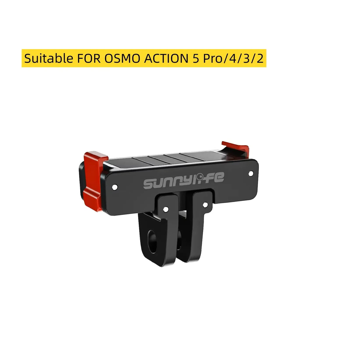 magnetic adapter mount - black foldable quick release base for action cameras