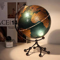 Elegant Modern Globe Ornament - Sailboat Metal Sculpture