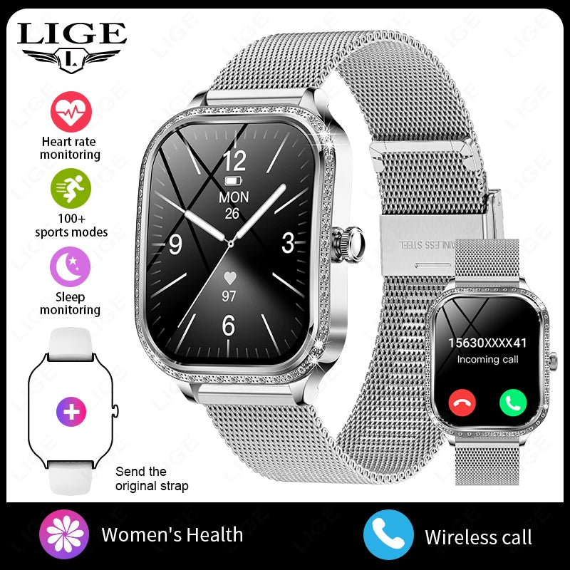Luxury Women's Smart Watch - 1.75" HD Display & Bluetooth Call