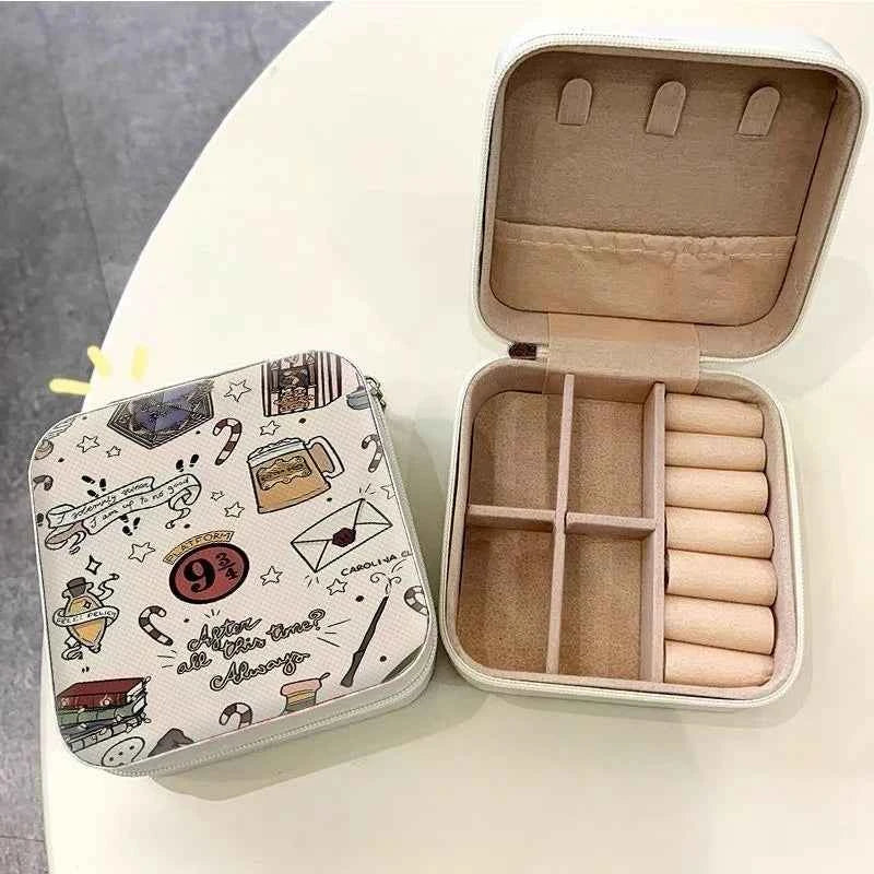 Compact Mini Jewelry Storage Box - Portable Travel Organizer