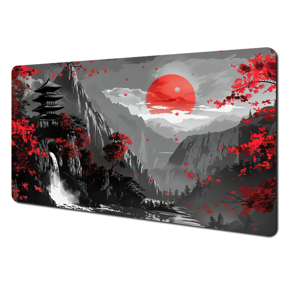 Premium Large Mouse Pad - Anti-Slip Art Landscape Desk Mat