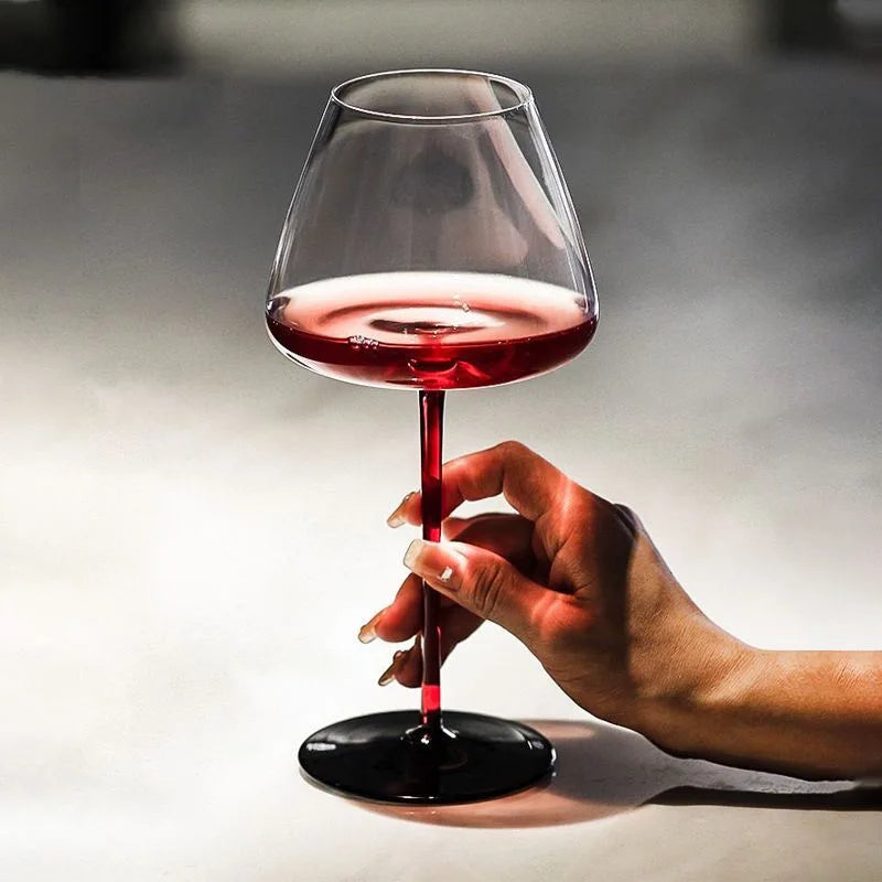 Elegant Crystal Red Wine Glass - Premium Goblet Design