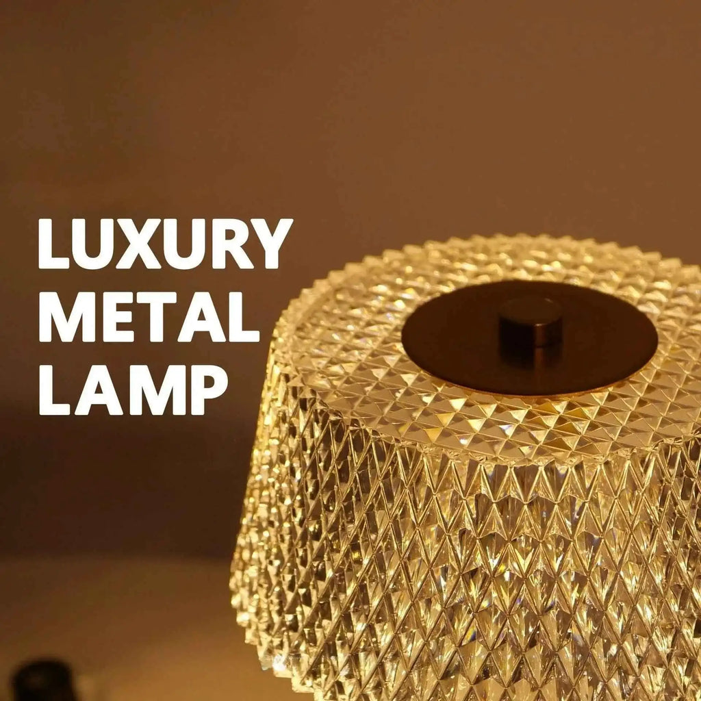 Luxury Rechargeable LED Table Lamp - Tricolor Touch Control