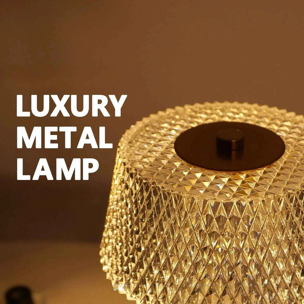 Luxury Rechargeable LED Table Lamp - Tricolor Touch Control