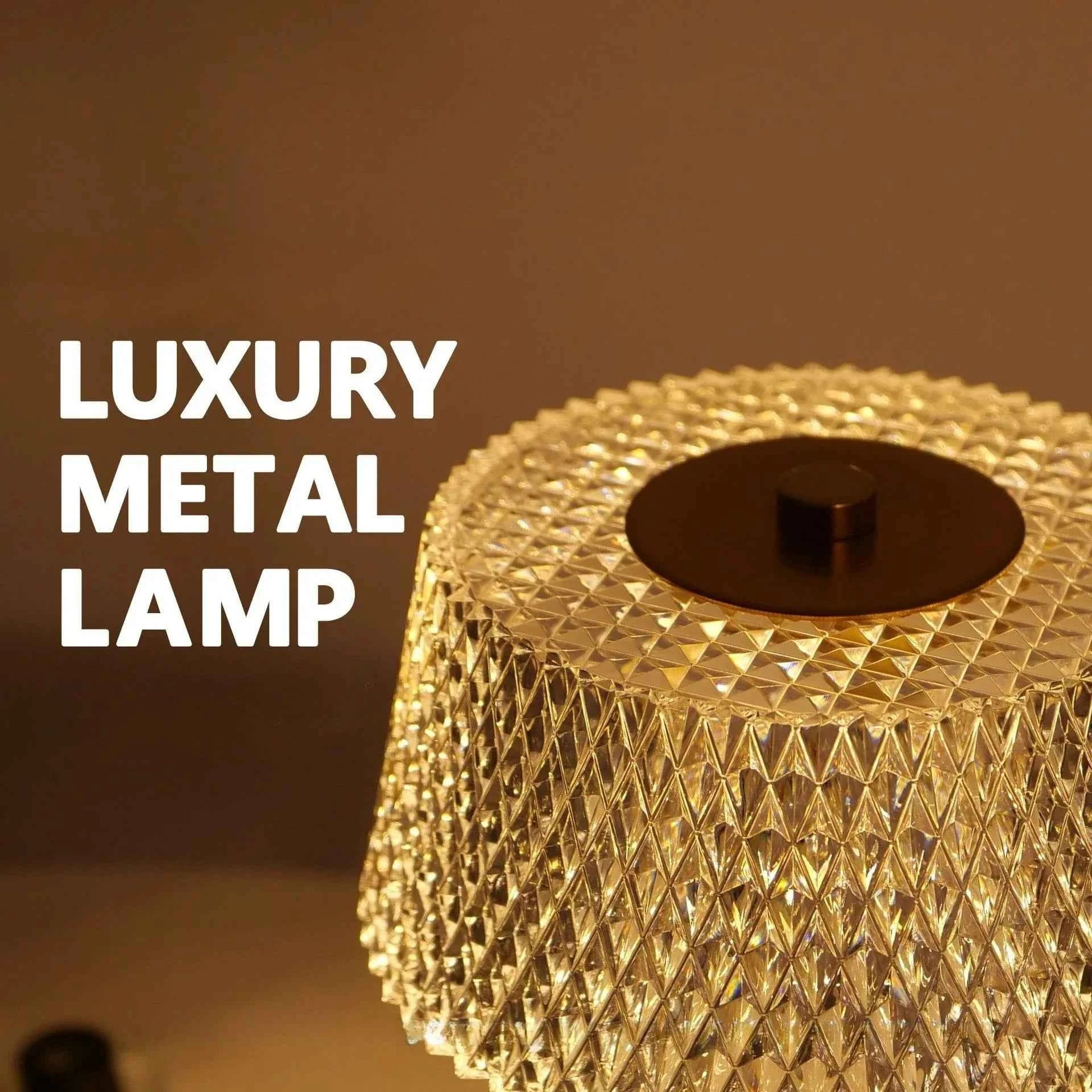 Luxury Rechargeable LED Table Lamp - Tricolor Touch Control