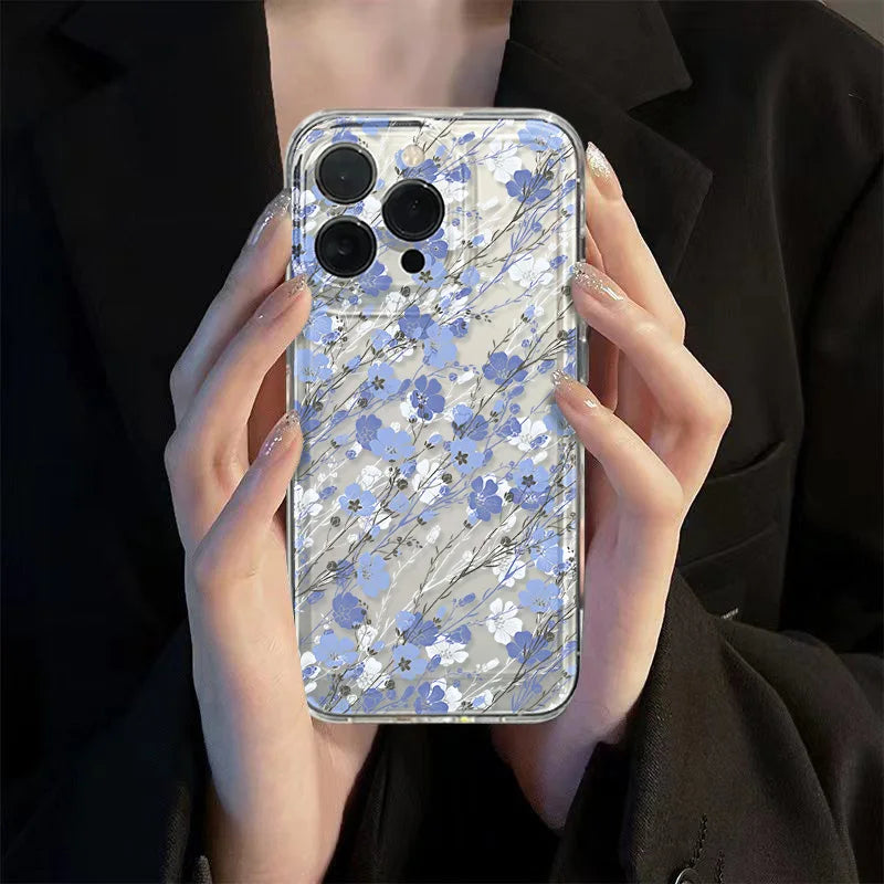 Premium Flower iPhone Case - Clear Shockproof Protection