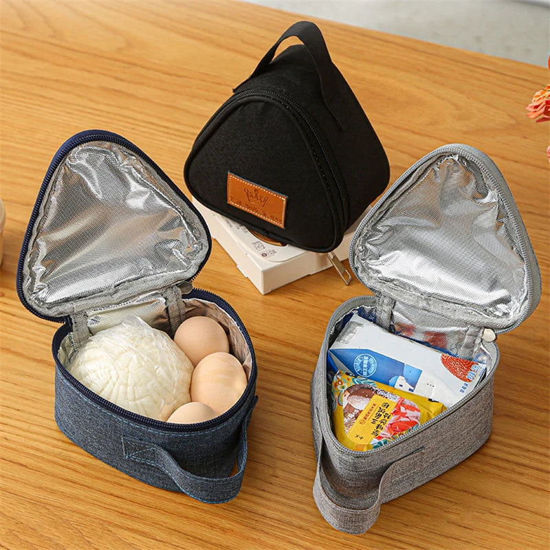 Mini Insulated Lunch Bag - Portable Thermal Cooler Tote for Bento Boxes, Rice Balls, Snacks & Student Lunches - Tulique