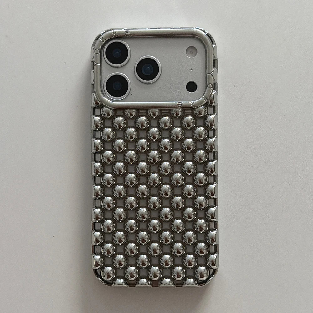 Elegant iPhone Pearl Case - Shockproof Silicone