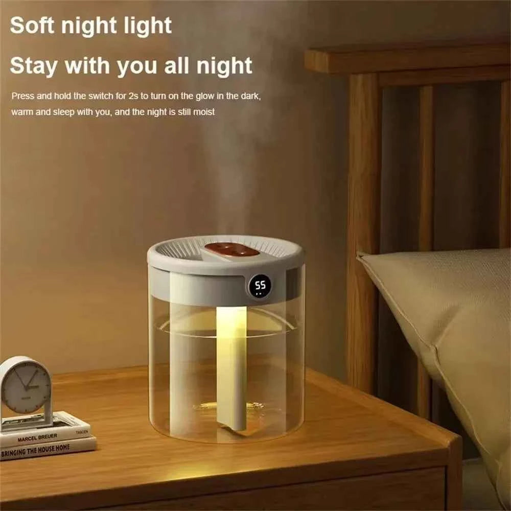 Elegant Bedroom Humidifier - Quiet USB Misting