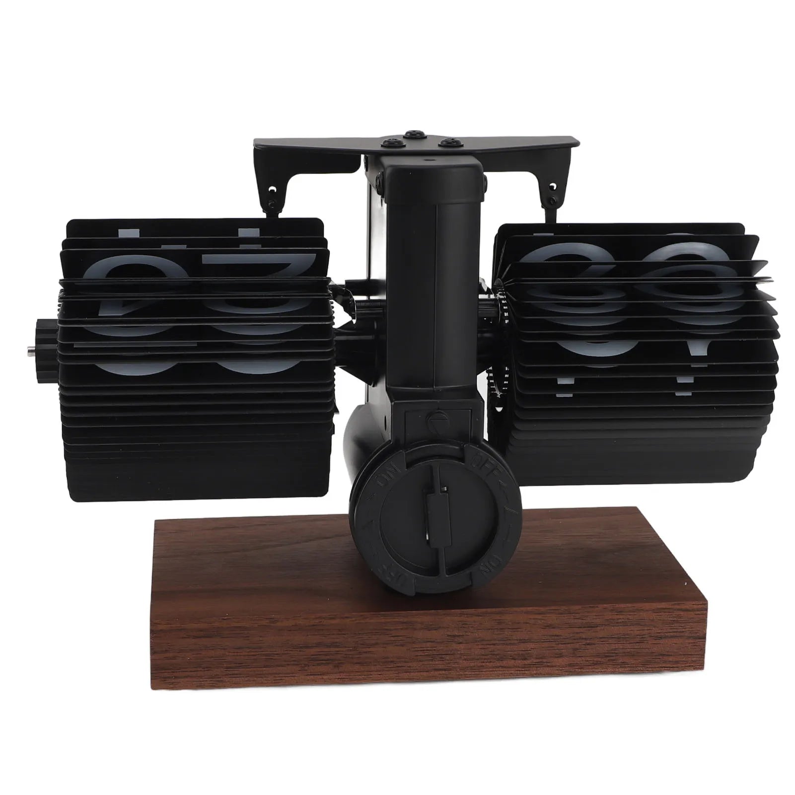 Elegant Vintage Auto Desk Clock - Rotary Knob Design