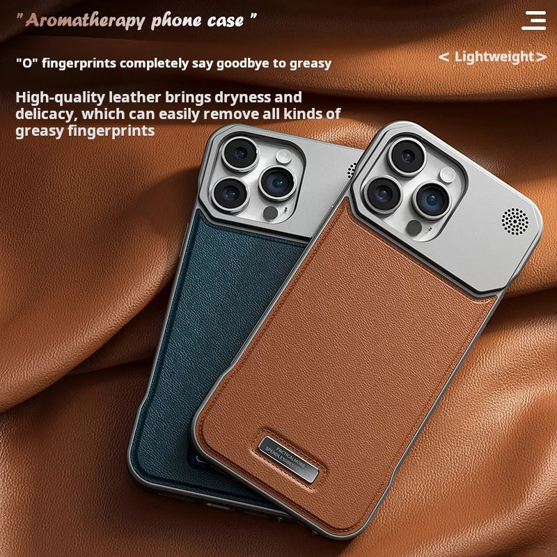 Premium iPhone Leather Case Magsafe - Magnetic & Frameless Armor