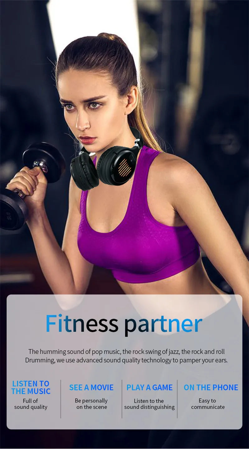Premium Bluetooth TV Headset with Wireless Adapter - Over-Ear TV Headphones