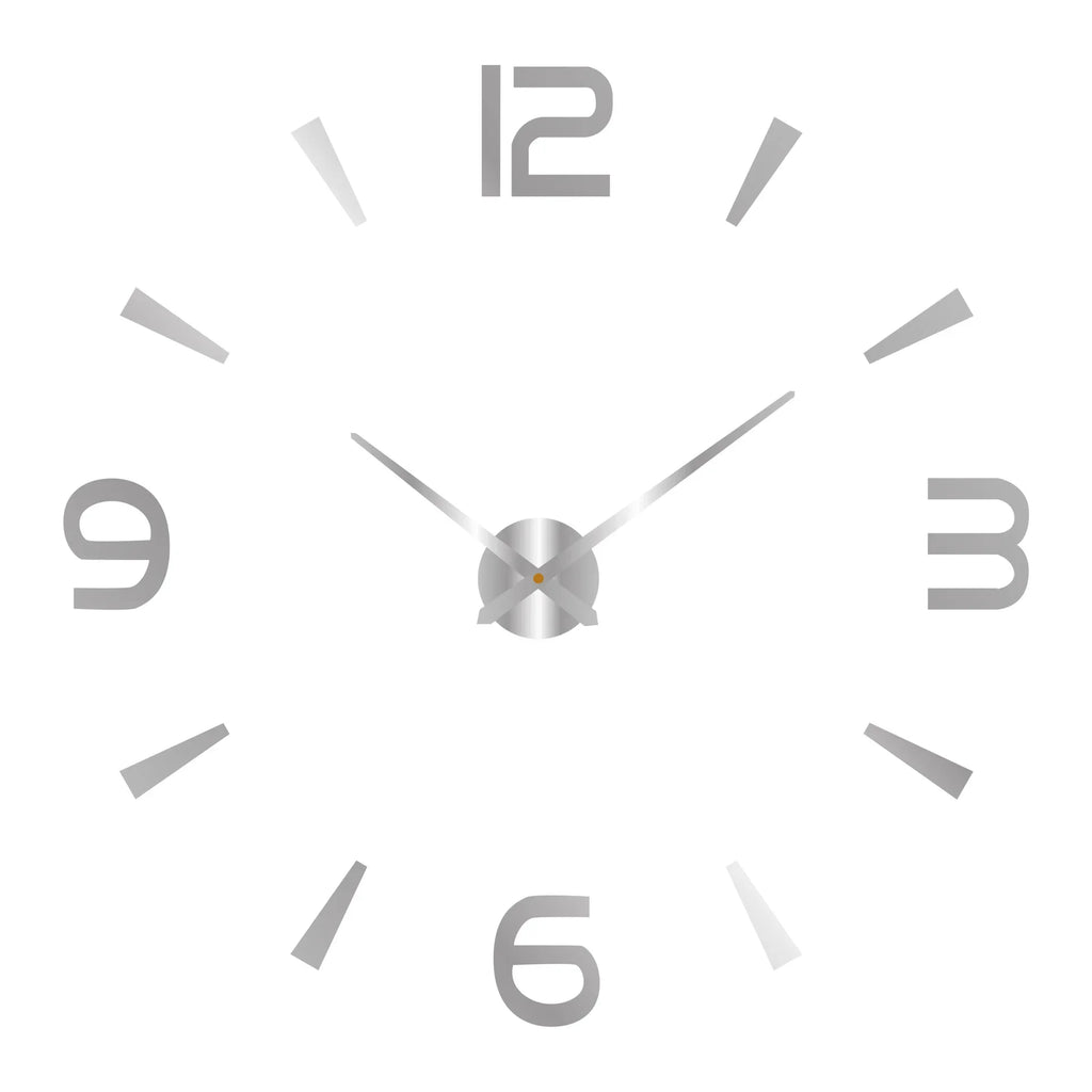 Elegant Modern Large Wall Clock - 3D DIY Quartz Design