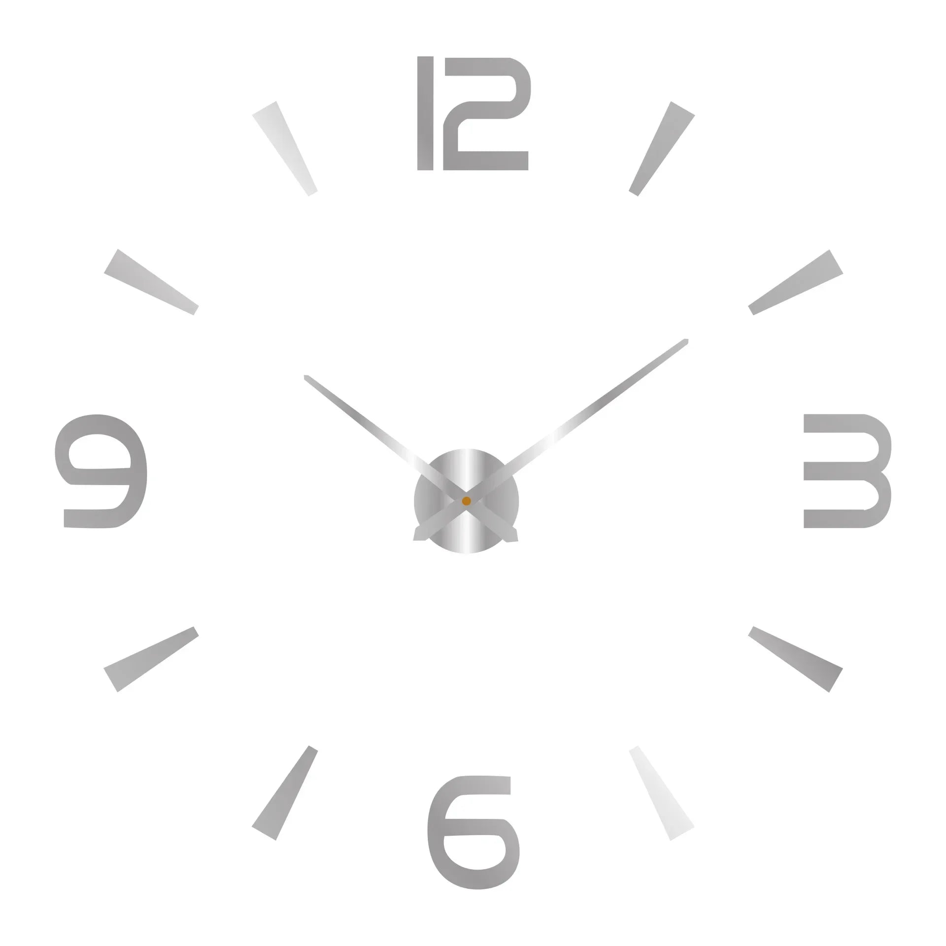 Elegant Modern Large Wall Clock - 3D DIY Quartz Design