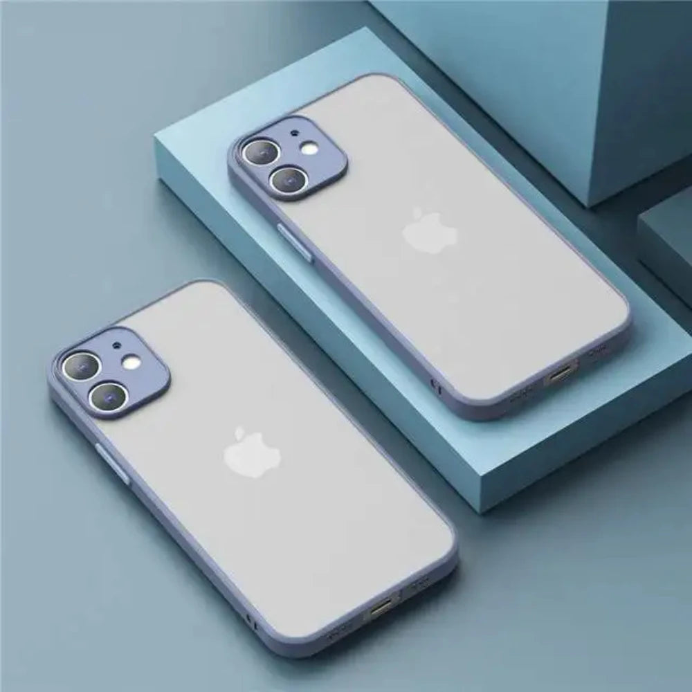 Luxury Shockproof Matte Phone Case - Armor Silicone Bumper