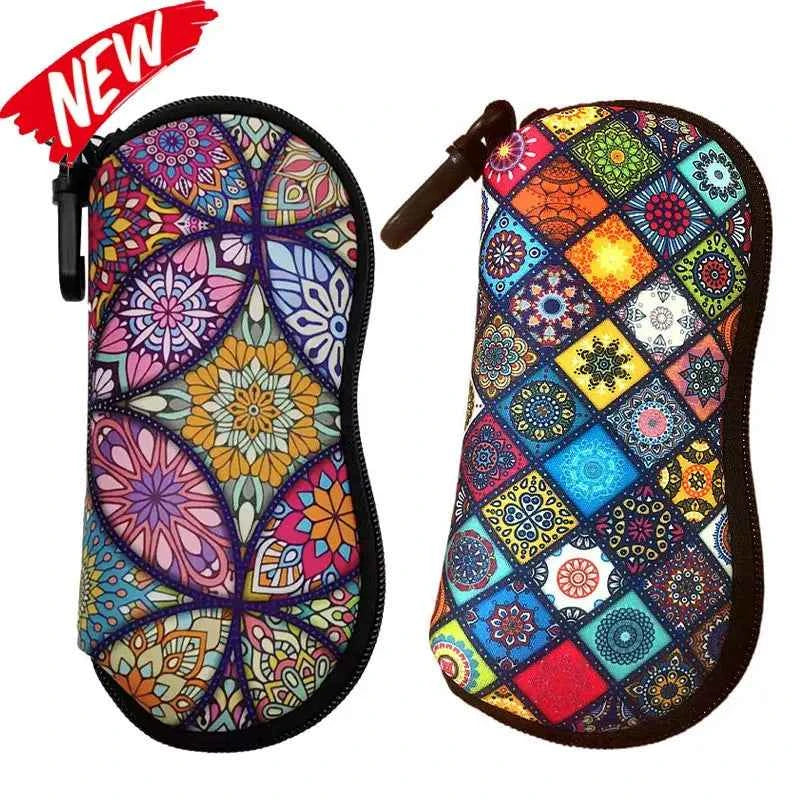 Premium Soft Sunglass Case - Neoprene Pouch with Belt Clip