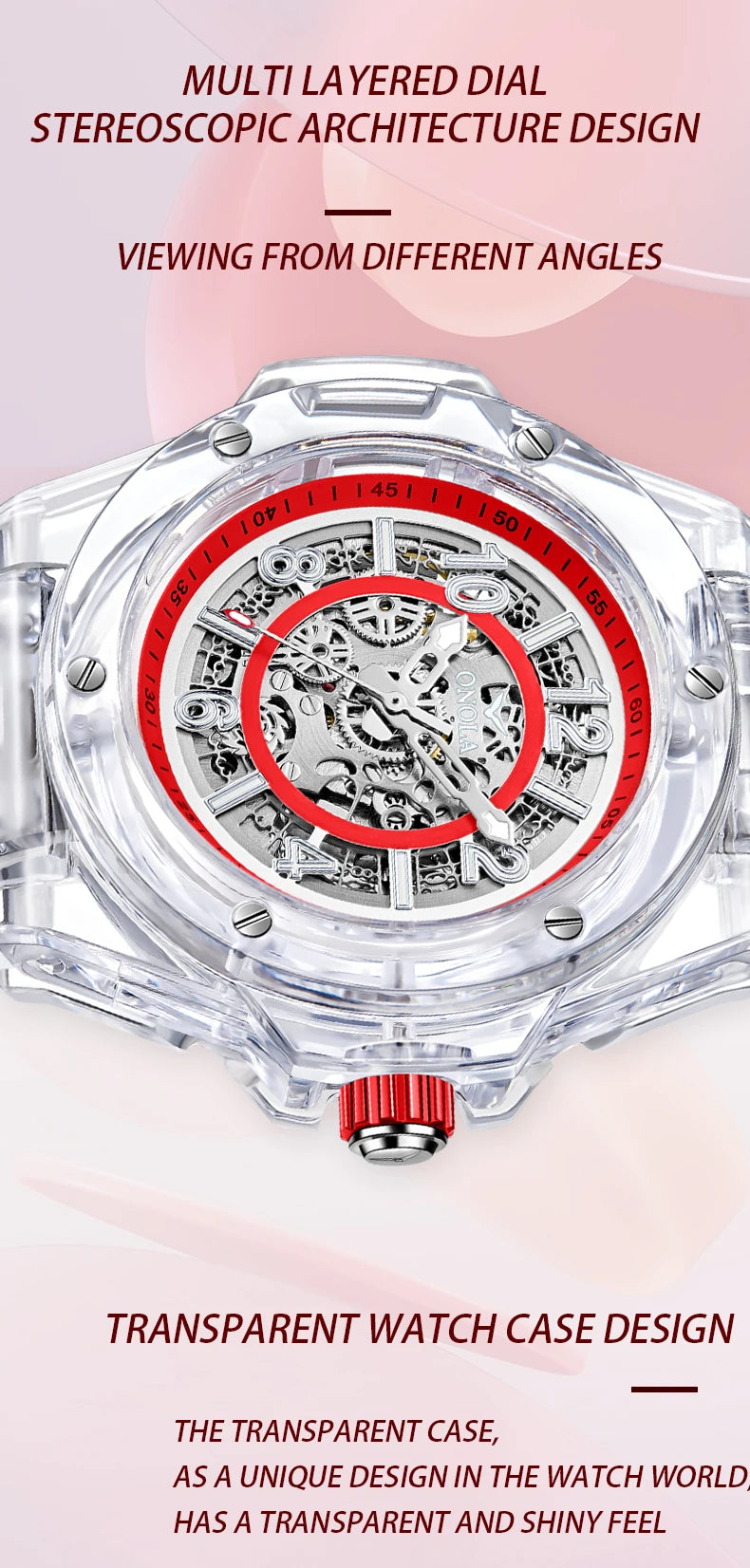 Premium Men's Automatic Luxury Watch - Waterproof & Fashionable