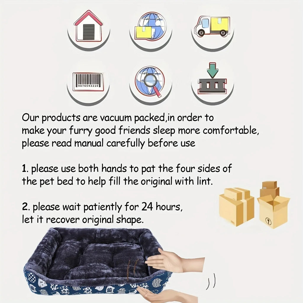 Premium Pet Dog Bed Sofa - Cozy Winter Warmth