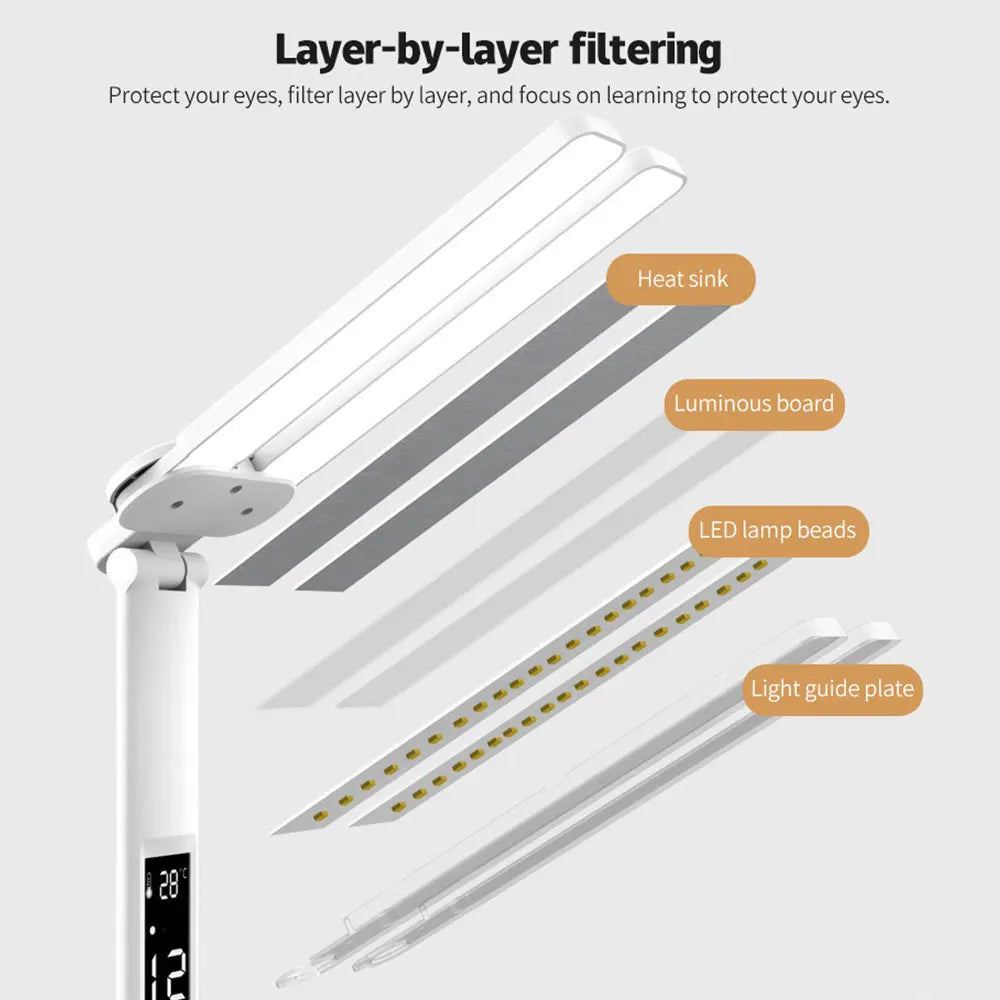 Premium LED Desk Lamp - Multifunction with Pen Holder