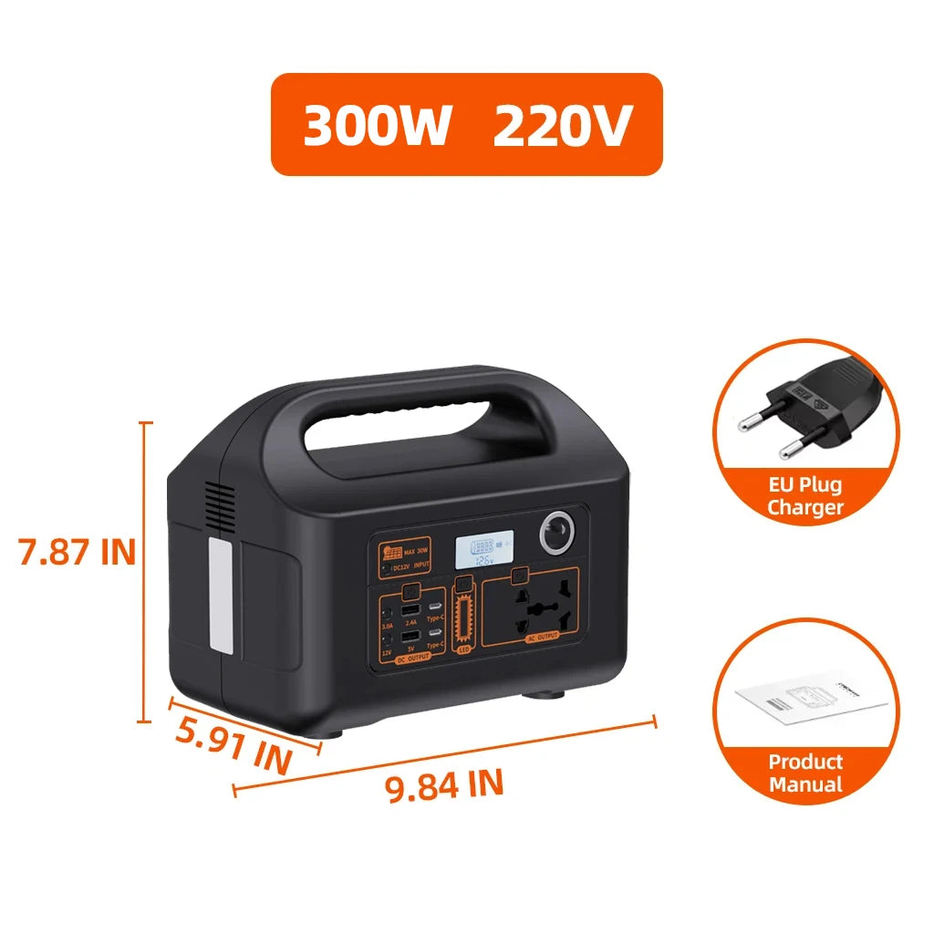 Premium 150W Portable Power Station - Solar Generator for Camping